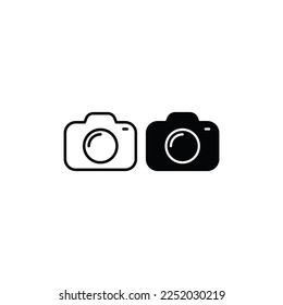Camera icon vector. Photography sign