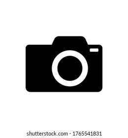camera icon vector,  photography camera symbol icon flat design