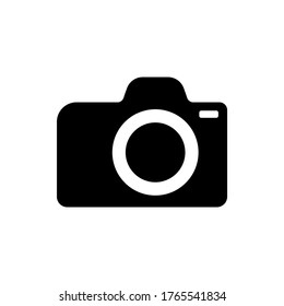 camera icon vector,  photography camera symbol icon flat design