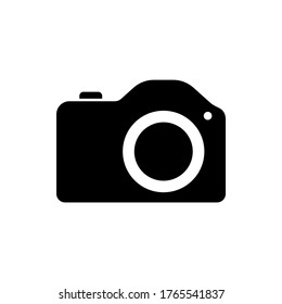 vector de icono de cámara, icono de símbolo de cámara fotográfica diseño plano