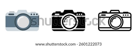Camera Icon Vector, Photography Symbol, Digital Camera Clipart, Photo Capture Logo, Flat Camera Illustration, DSLR Icon, Photography App Symbol, Vintage Camera