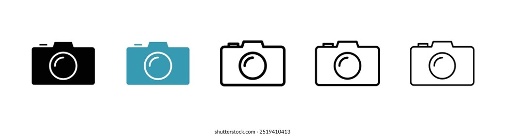 Camera icon vector icon set. EPS 10