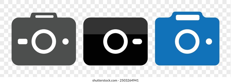 Camera icon. Camera icon vector set. Modern flat icon photo camera. Photography. Set of photo camera signs. Eps 10.