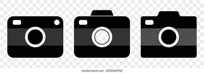 Camera icon. Camera icon vector set. Modern flat icon photo camera. Photography. Set of photo camera signs. Eps 10.