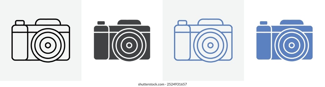 camera icon vector set use for web
