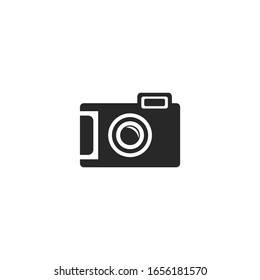 Camera icon vector sign isolated for graphic and web design. Camera symbol template color editable on white background.