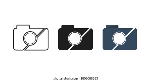Camera icon vector sign isolated on white background illustration for graphic and web design. eps 10