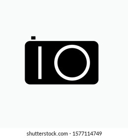 Camera Icon - Vector, Sign and Symbol in Glyph Style for Design, Presentation, Website or Apps Elements.