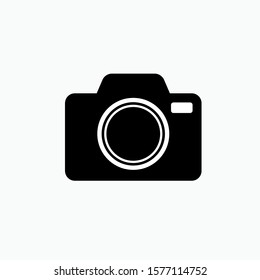 Camera Icon - Vector, Sign and Symbol in Glyph Style for Design, Presentation, Website or Apps Elements.