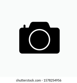 Camera Icon - Vector, Sign and Symbol in Glyph Style for Design, Presentation, Website or Apps Elements.