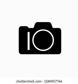 Camera Icon - Vector, Sign and Symbol in Glyph Style for Design, Presentation, Website or Apps Elements.