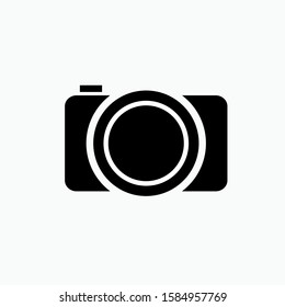Camera Icon - Vector, Sign and Symbol in Glyph Style for Design, Presentation, Website or Apps Elements.