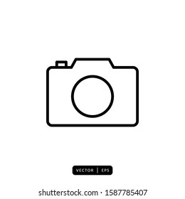 Camera Icon Vector - Sign or Symbol