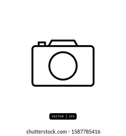 Camera Icon Vector - Sign or Symbol