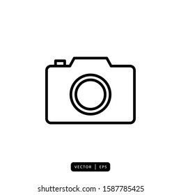 Camera Icon Vector - Sign or Symbol