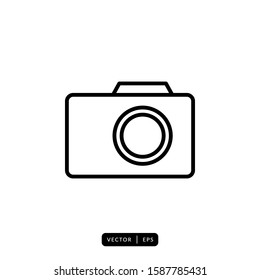 Camera Icon Vector - Sign or Symbol