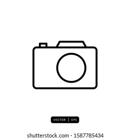 Camera Icon Vector - Sign or Symbol
