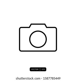 Camera Icon Vector - Sign or Symbol