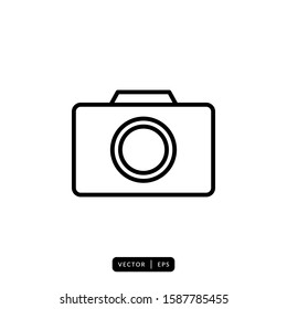 Camera Icon Vector - Sign or Symbol