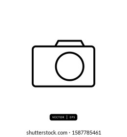 Camera Icon Vector - Sign or Symbol