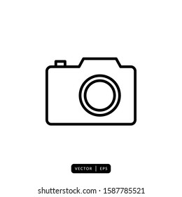 Camera Icon Vector - Sign or Symbol
