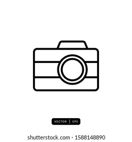 Camera Icon Vector - Sign or Symbol