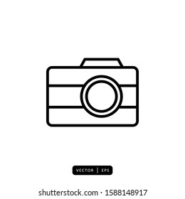 Camera Icon Vector - Sign or Symbol