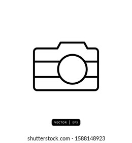 Camera Icon Vector - Sign or Symbol