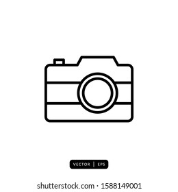 Camera Icon Vector - Sign or Symbol