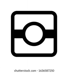 Camera Icon - Vector, Sign and Symbol in Glyph Style for Design, Presentation, Website or Apps Elements.