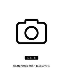 Camera Icon Vector - Sign or Symbol