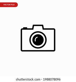 Camera icon vector. Simple camera sign