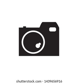 camera icon vector in simple style template