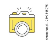 Camera icon vector stock illustration