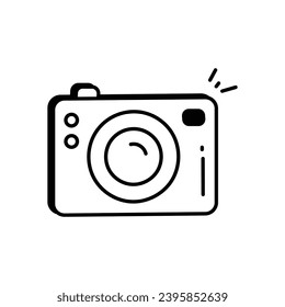 Camera icon vector stock illustration