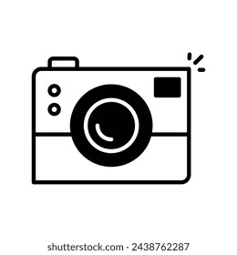 Camera icon vector stock illustration