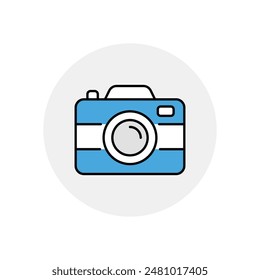 Camera Icon vector stock illustration.