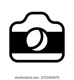 Ilustración de diseño de símbolo de Vector de icono de cámara