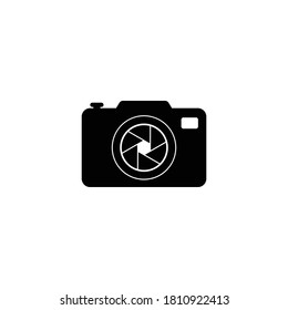 símbolo del vector del icono de la cámara ilustración aislada fondo blanco