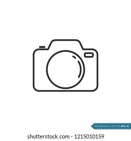 Camera Icon Vector Template