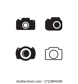 Camera icon vector template illustration design