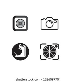 Camera icon vector template illustration design