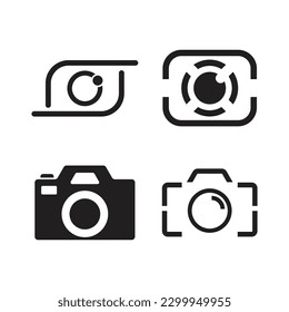 Camera icon vector template illustration design