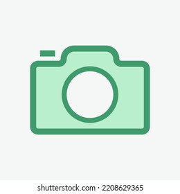 Camera Icon Vector Template For Web, Computer And Mobile App