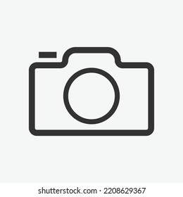 Camera Icon Vector Template For Web, Computer And Mobile App