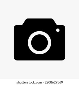 Camera Icon Vector Template For Web, Computer And Mobile App