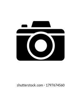 Camera icon vector in trendy flat design