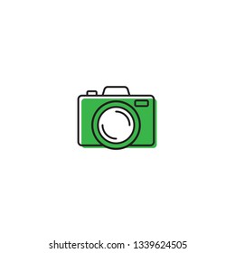 camera icon vector in trendy styleisolated on white background