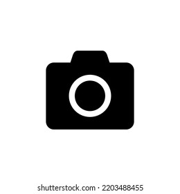 Camera icon vector for web and mobile app. photo camera sign and symbol. photography icon.