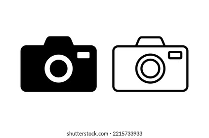 Camera icon vector for web and mobile app. photo camera sign and symbol. photography icon.